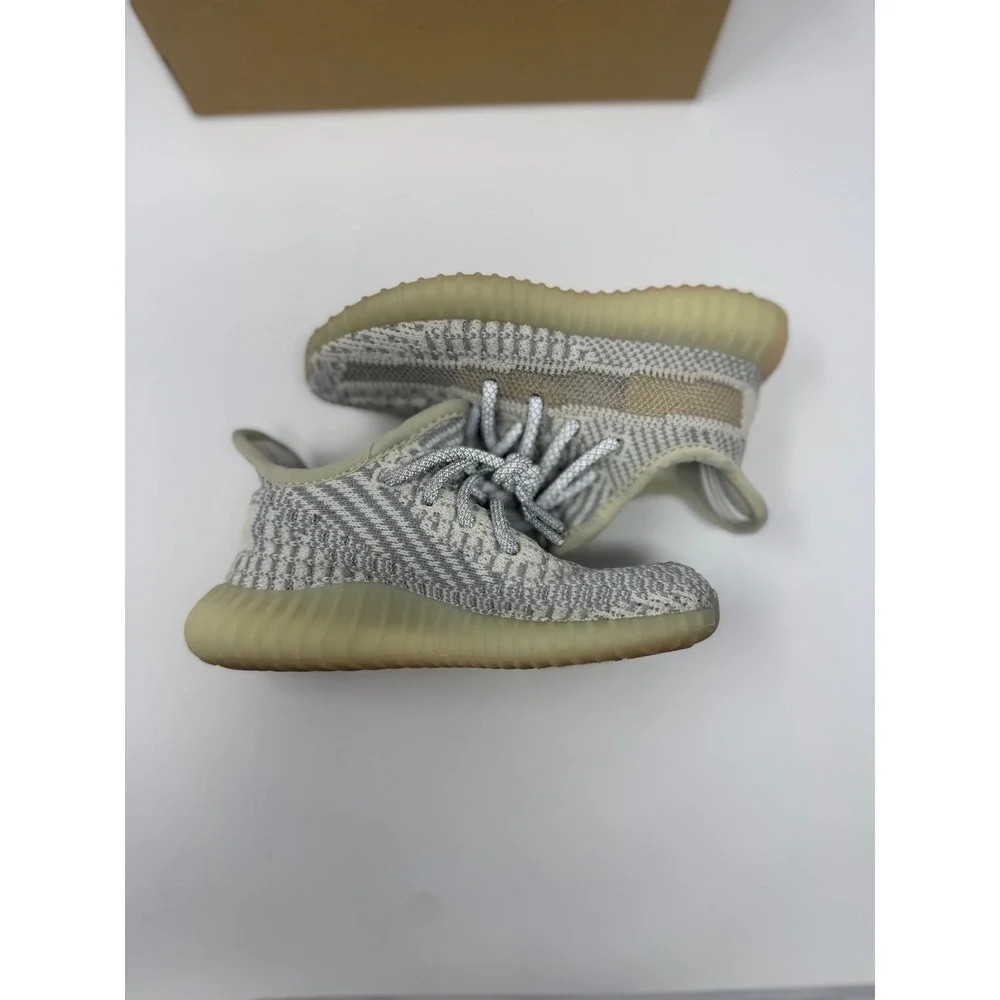 Adidas Yeezy Boost 350 V2 Infant Lundmark Grey Cream Sneakers FV3246 Size 7K